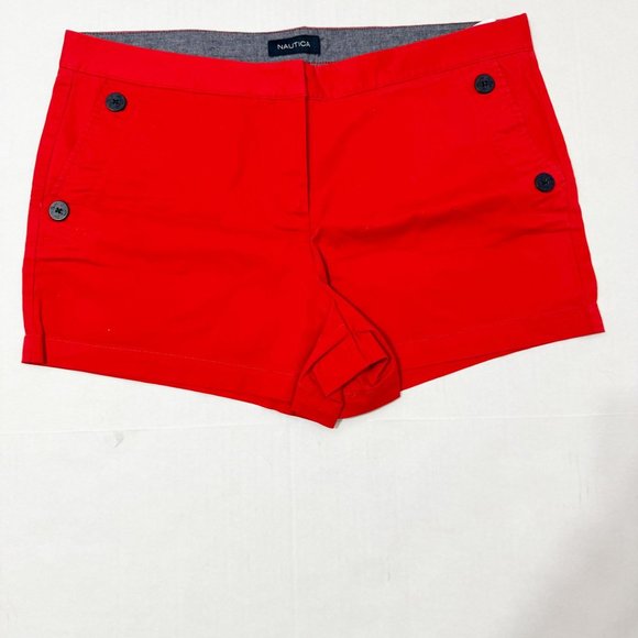 Nautica NWOT Sz 16 Red Short - Picture 5 of 8